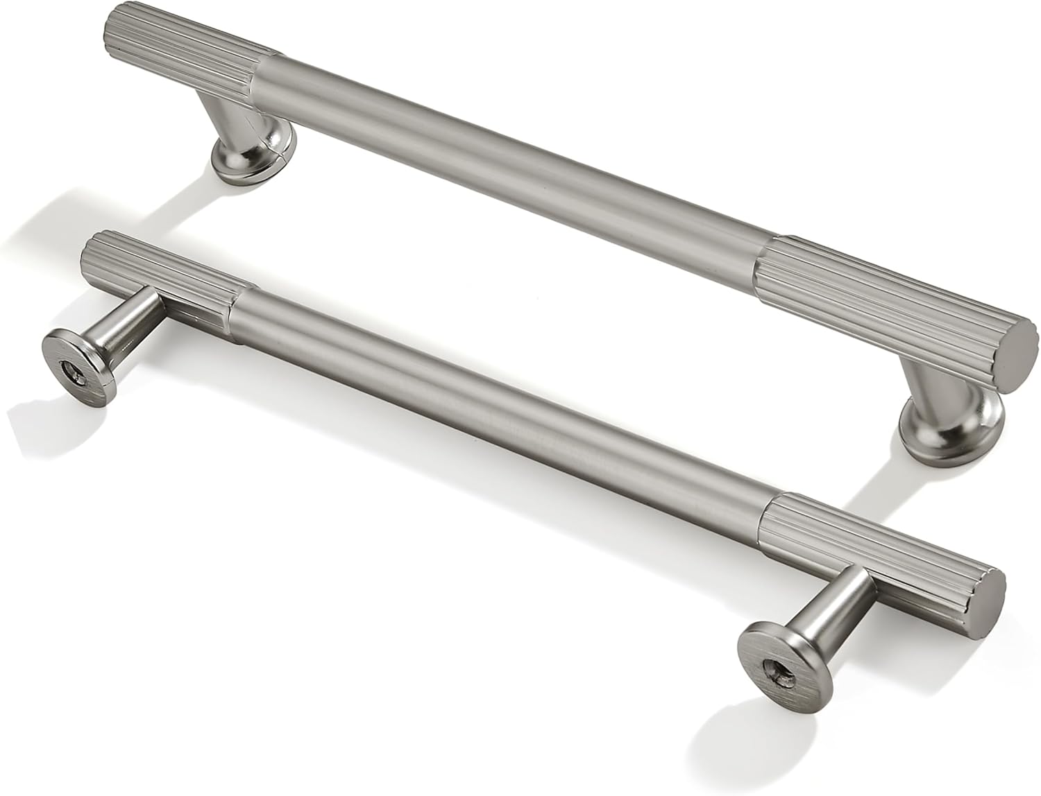 10-Pack 6 Inch Hole Center Brushed Satin Nickel Cabinet Pulls