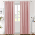 Blackout Curtains Thermal Insulated Panels Baby Pink 42 x 84 - Room