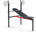 Adjustable Incline Weight Bench with Rack - Compact Home Gym