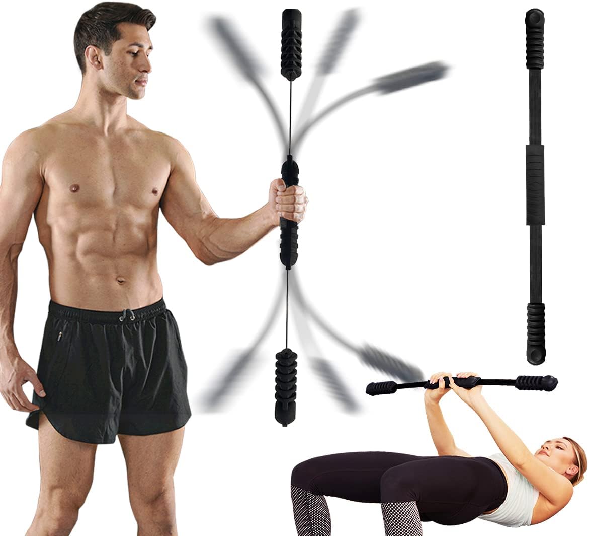 Hotwave Elastic Fitness Bar for Core Strength Training at Home