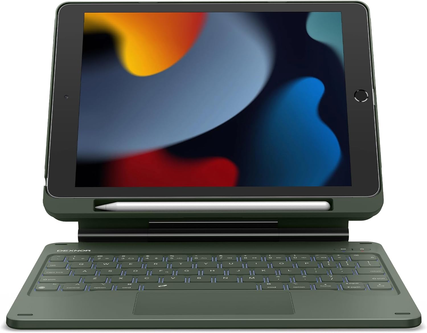 Dexnor iPad 9th Generation Case with Keyboard and Trackpad