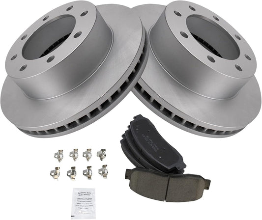 TRQ Front Brake Pad & Rotor Kit for Ford F-250/F-350