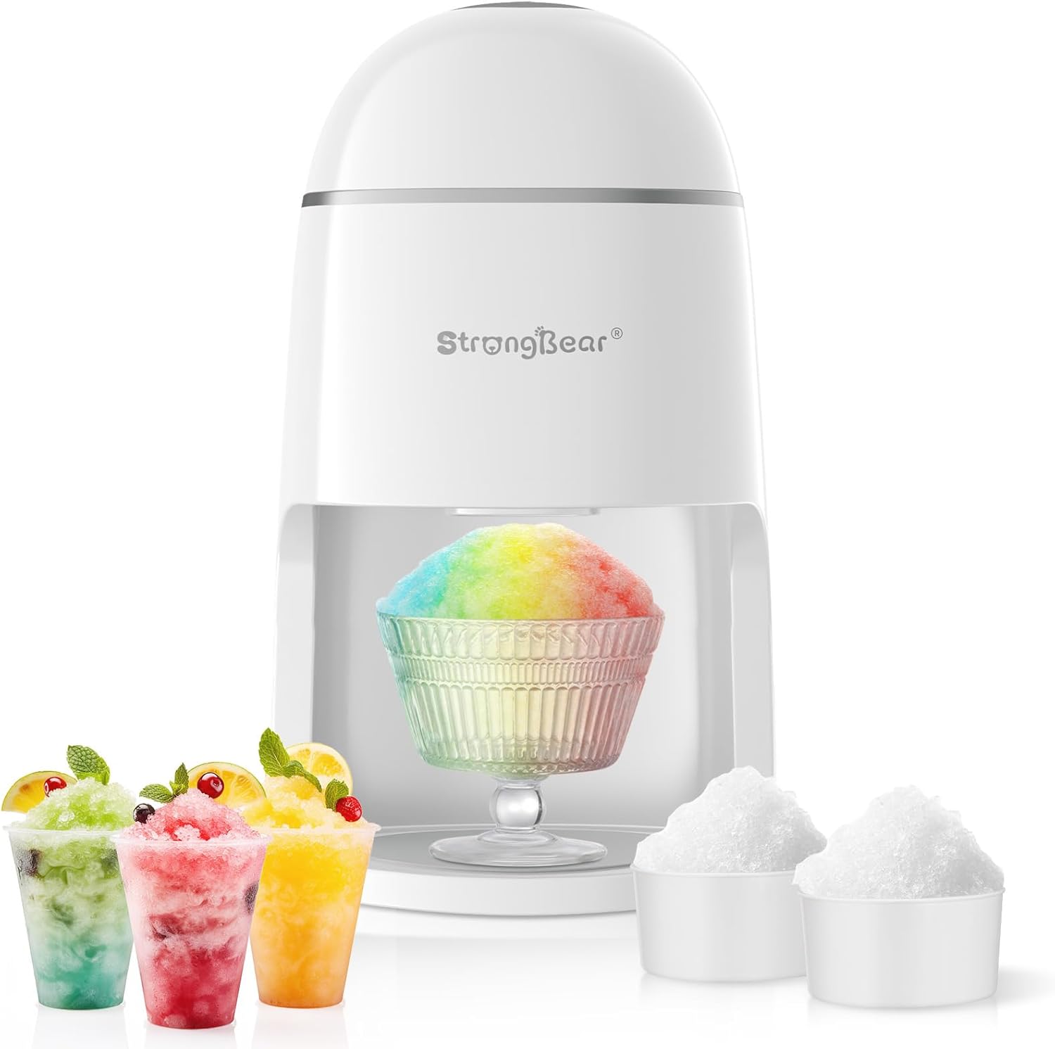 StrongBear Snow Cone Maker for Kids Birthday Parties and More