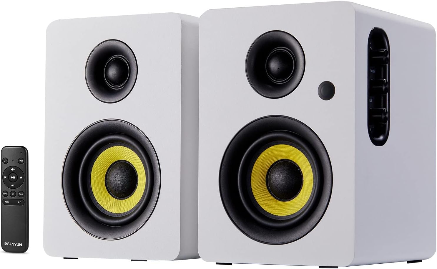 HiFi Dual-Mode Bookshelf Speakers, Bluetooth 5.0, 24bit DAC - Sanyun