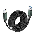 Kumiho 30ft USB 3.0 Cable Type A to A - Long, Rugged Data Cable