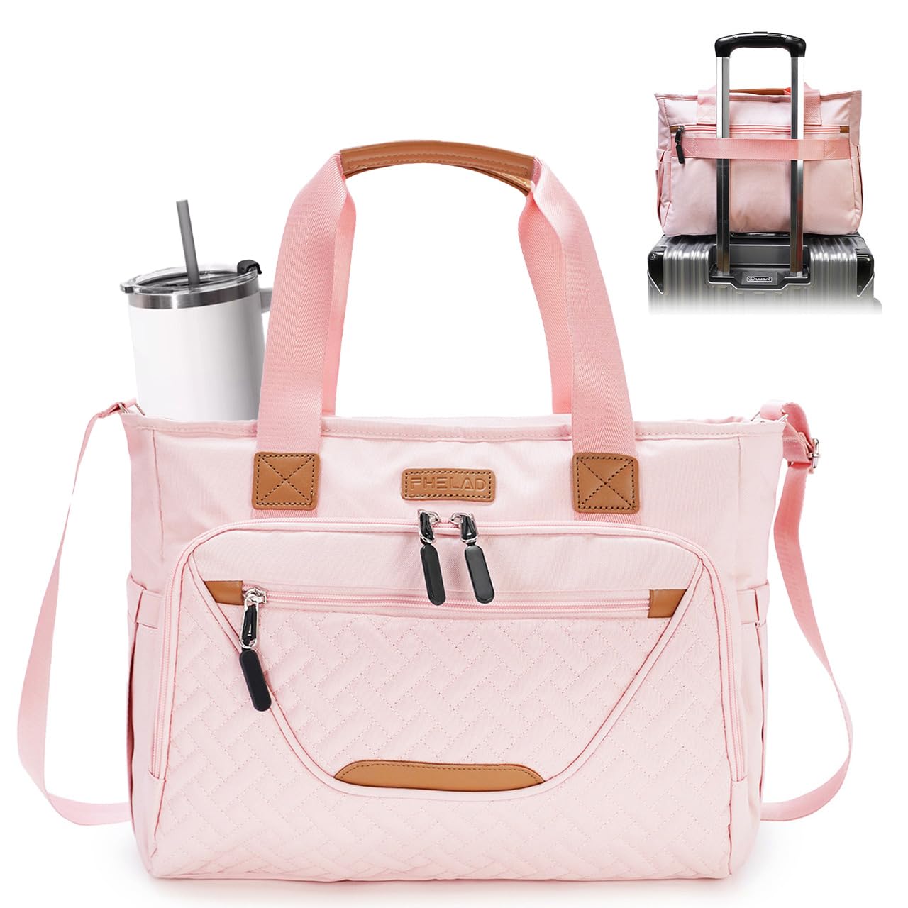 Diaper Bag Tote with Laptop Compartment for Moms on the Go