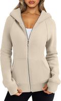 Trendy Queen Womens Zip Up Hoodies Fleece Jacket - Cozy Fall Staple it