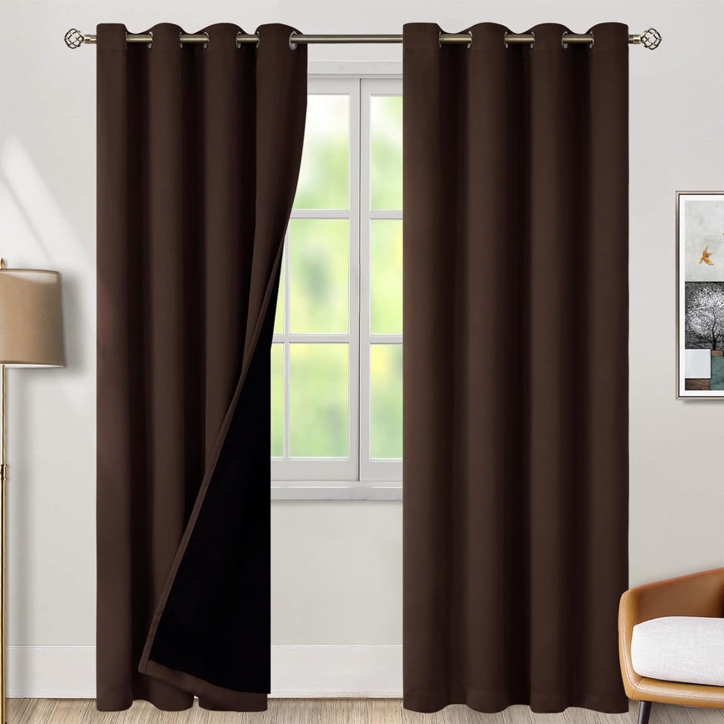 BGment 100% Blackout Curtains for Bedroom Window 84 Inch Length