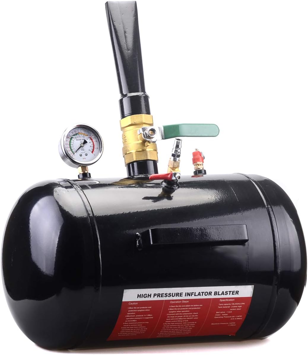 Mallofusa 5 Gallon Air Tire Bead Seater Blaster Tool