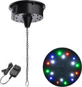 Disco Ball Motor Rotating 6RPM with 18 RGBW LED Lights - Party Ready