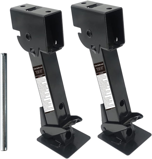 Pair of Trailer Stabilizer Jacks for RV Camper Stability
