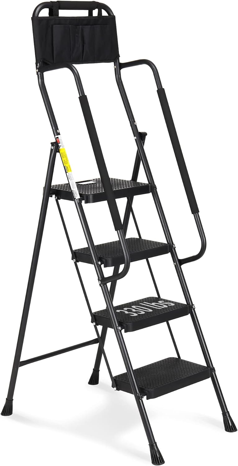 HBTower Step Ladder with Handrails for Home and Office Use