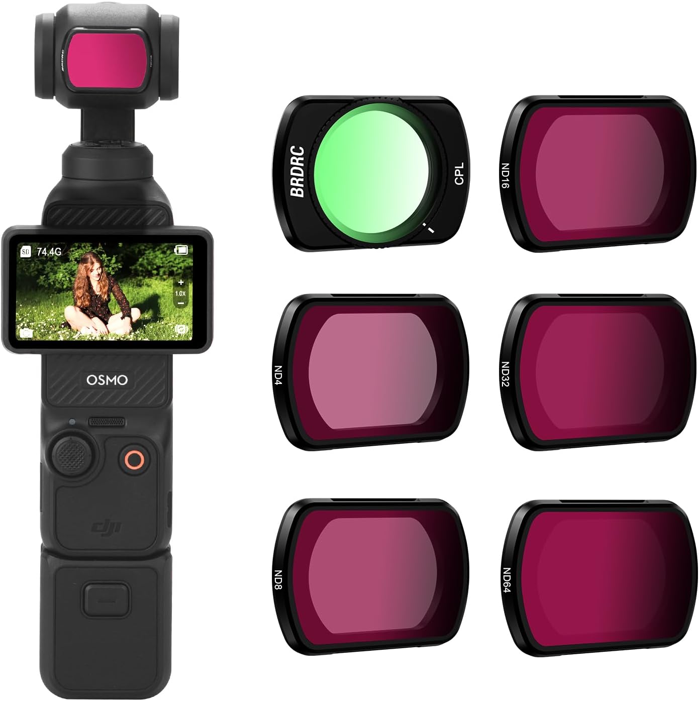 Pocket 3 ND Filters Set for DJI Osmo Pocket 3 - 6 Pack