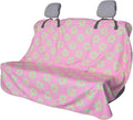 Back Seat Cover Flower and Pink for Car Trucks Van SUV - Waterproof
