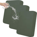 100% Waterproof Sofa Cushion Cover Slipcover - 3-Piece Grayish Green