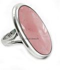 Large Oval Gemstone Tribal Ring for Men - Handcrafted (Style NVYP)