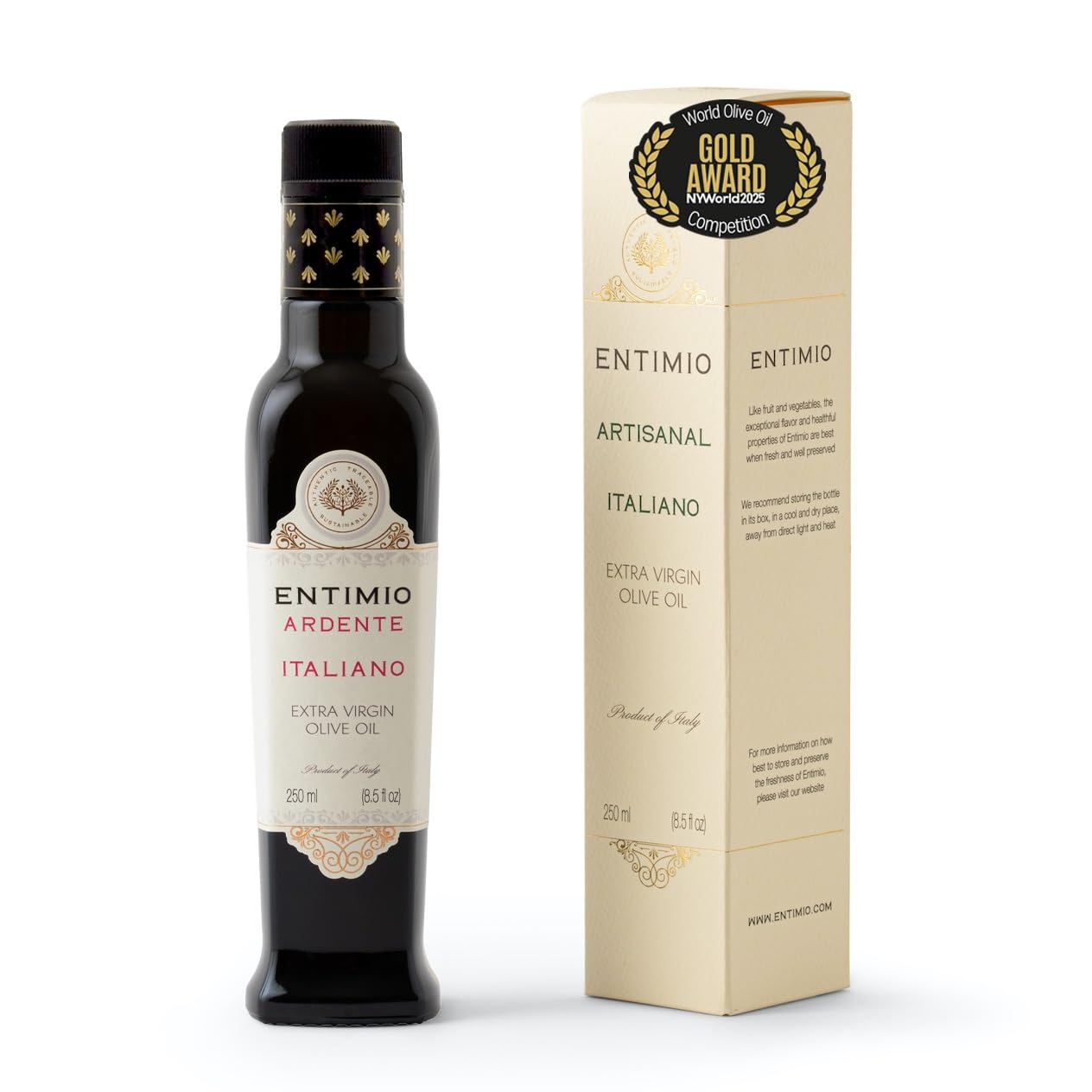 Entimio Ardente Organic Italian Extra Virgin Olive Oil - 8.5 fl oz