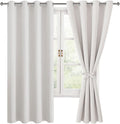 Blackout Curtains for Bedroom 52 x 63 in - Thermal Insulated Ivory