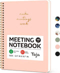 Taja Meeting Notebook for Work Organization - Meeting Minutes Planner