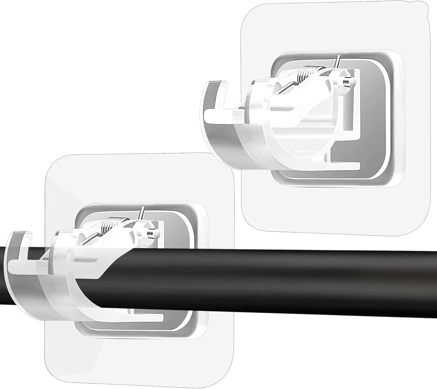 Easy Install Adhesive Curtain Rod Holders