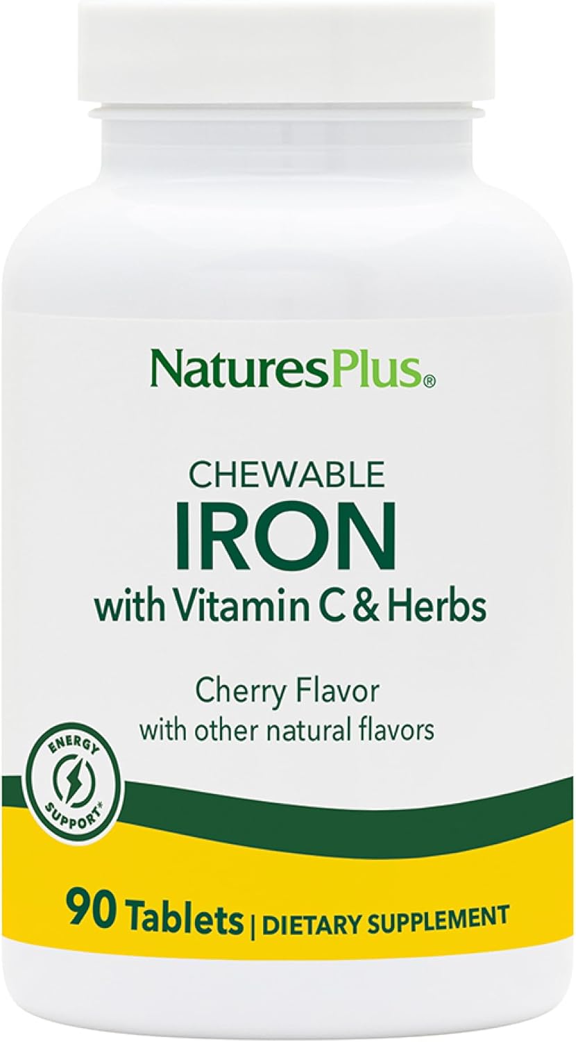 Chewable Iron Supplement for Healthy Blood & Energy Support
