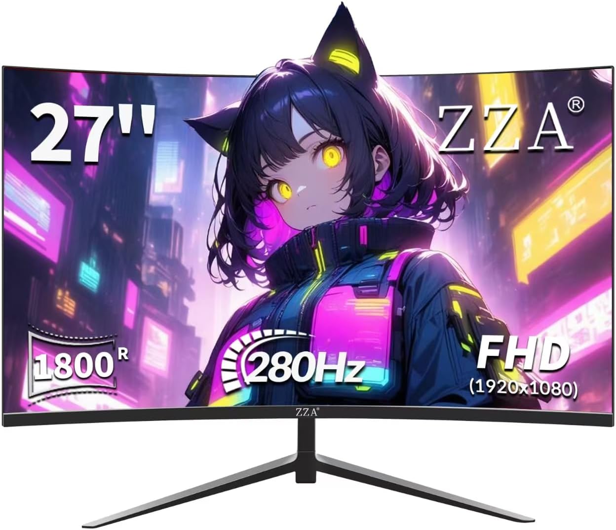 ZZA Curved 27 inch 280Hz Gaming Monitor for Ultimate Performance
