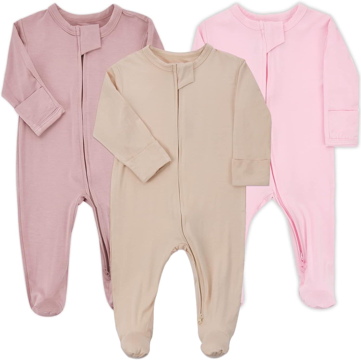 Aablexema Baby Zipper Pajamas for Cozy Infant Sleepwear