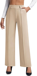 Wide Leg Dress Pants for Women High Waist - Comfortable Work Slacks