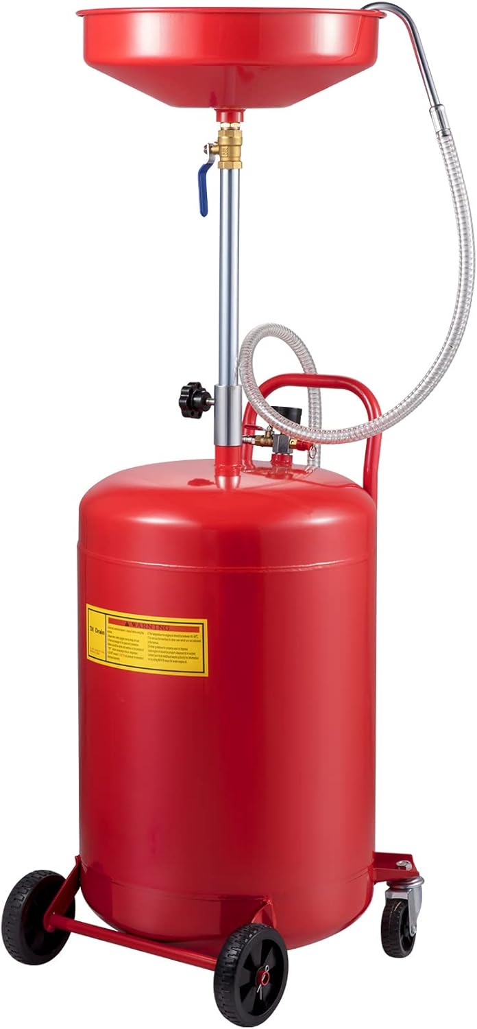 VEVOR 20 Gallon Portable Waste Oil Drain Tank for Easy Removal