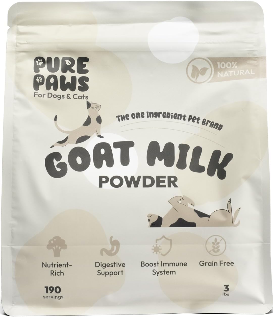 Goat Milk Powder for Dogs and Cats - Holistic Health Boost