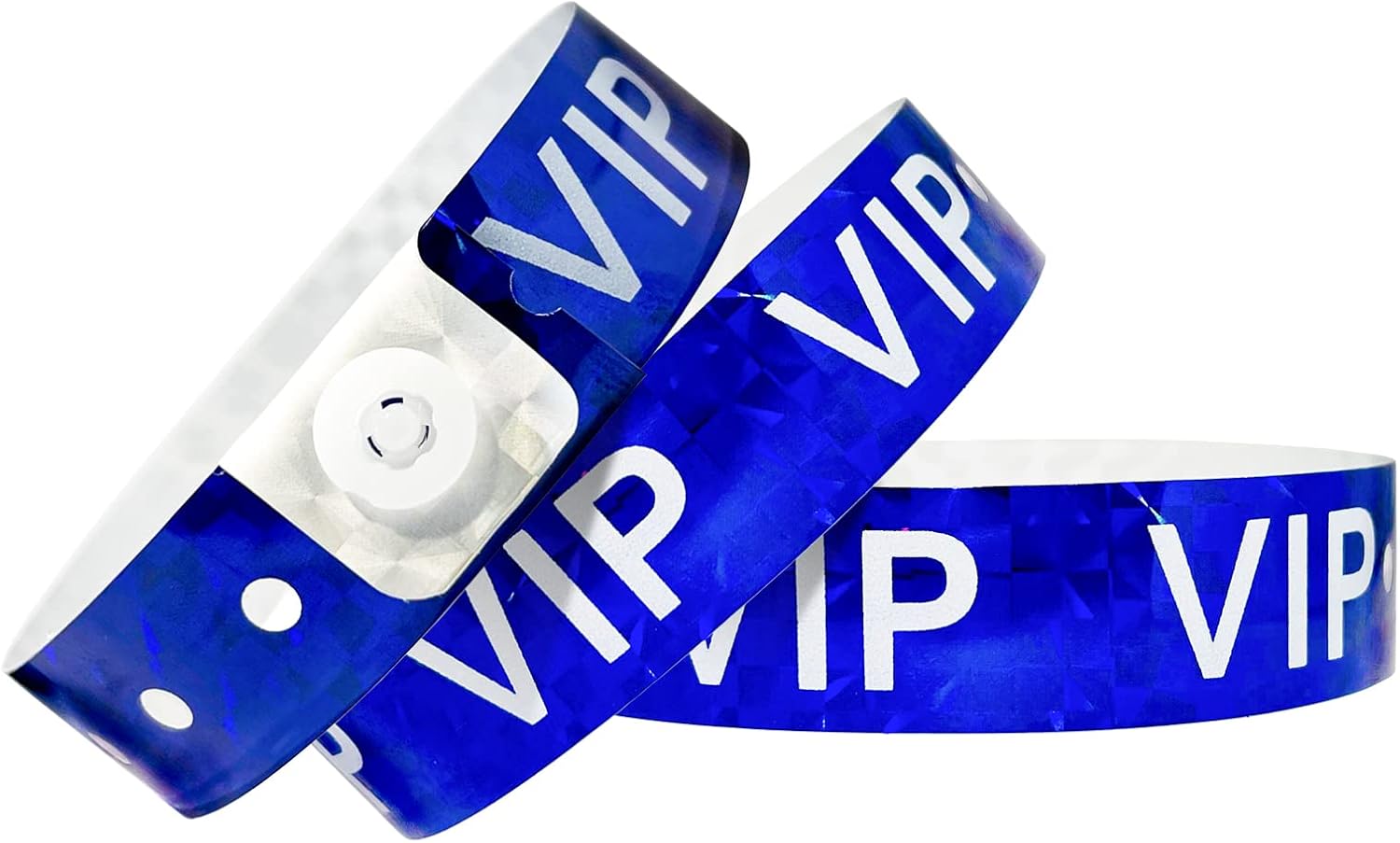 Ouchan Holographic VIP Plastic Party Wristbands for Events