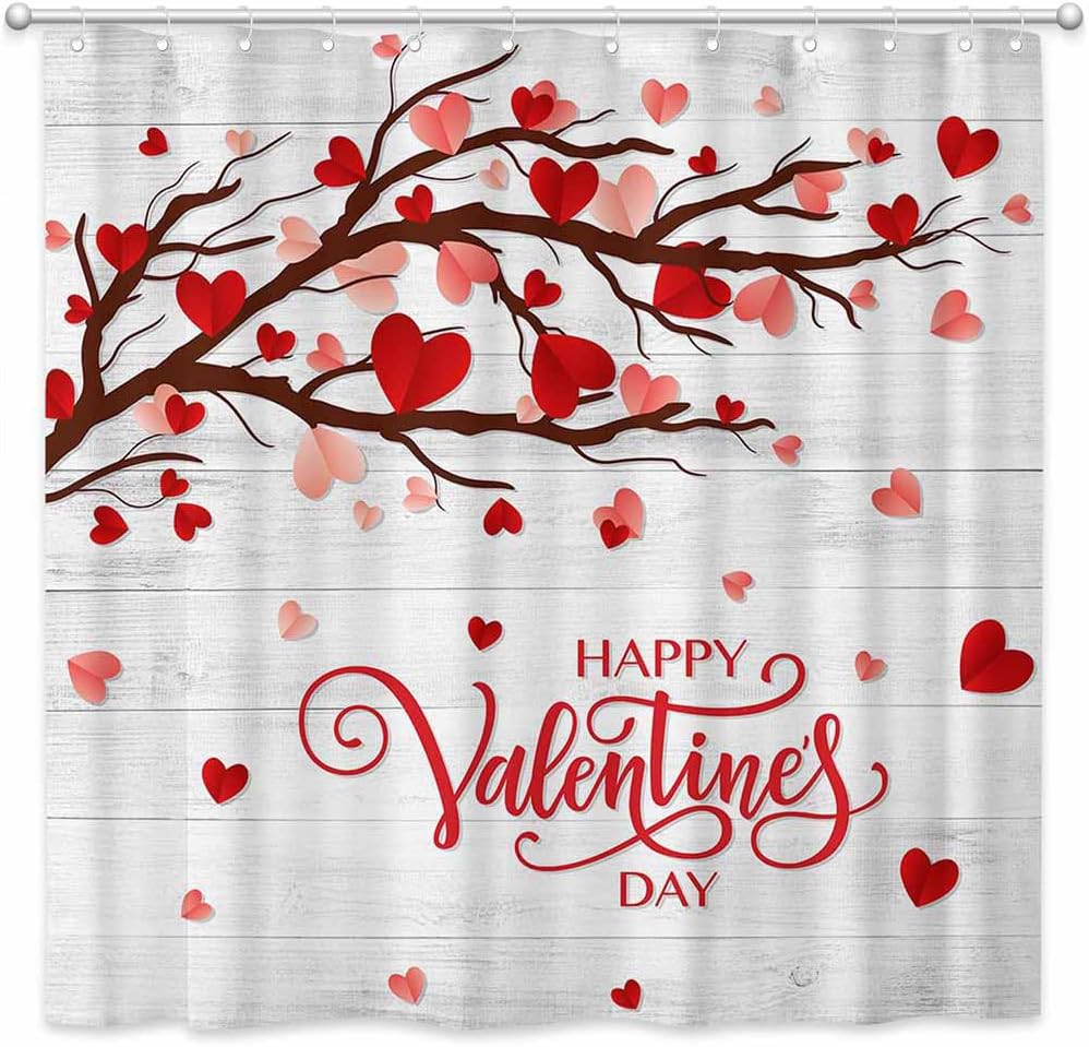Love-filled Valentine's Day Shower Curtain Set - Joliaco