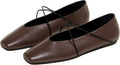 Women's Square Toe Ballet Flats Criss-Cross Straps - Comfortable