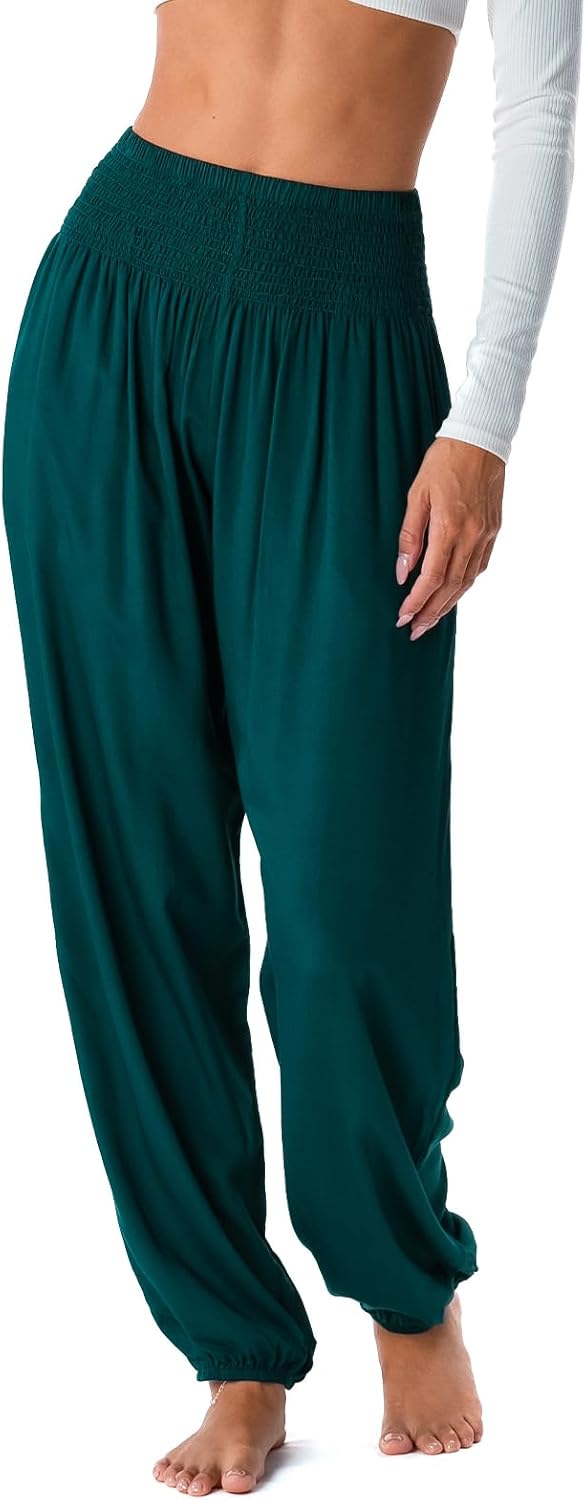 Lotus and Luna Women's Harem Pants for Beach and Lounge