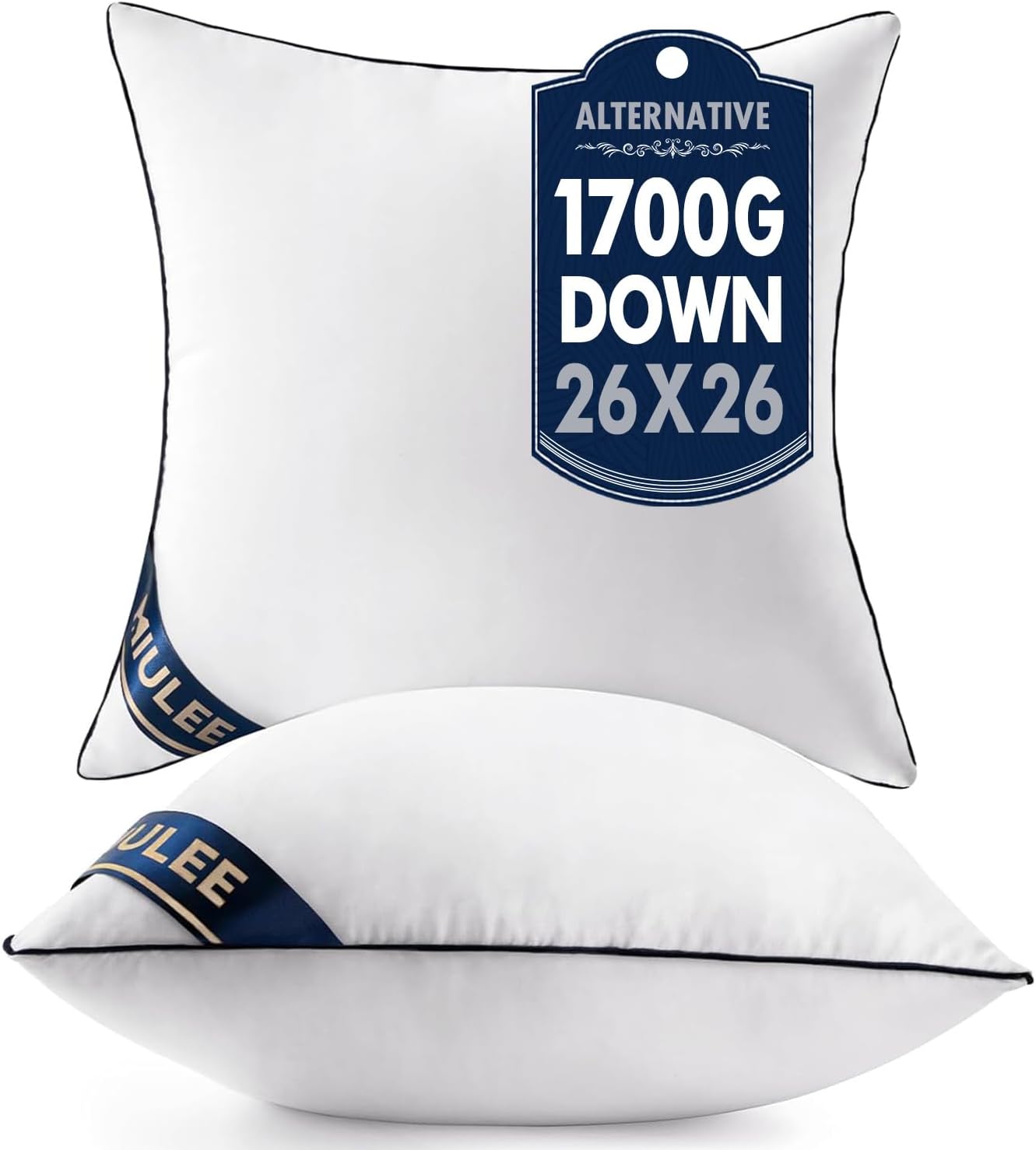 26x26 Euro Pillow Inserts Set of 2 for Cozy Home Decor