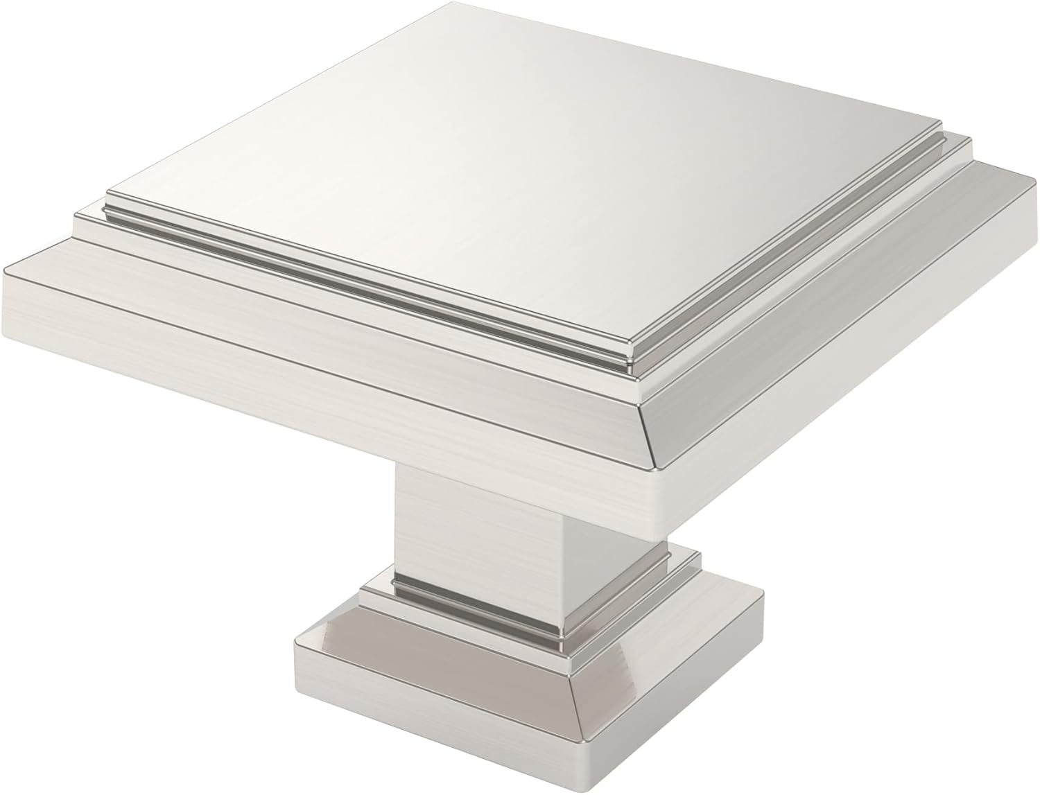 Brushed Satin Nickel Cabinet Knobs - 15 Pack of 1.3 Inch Knobs