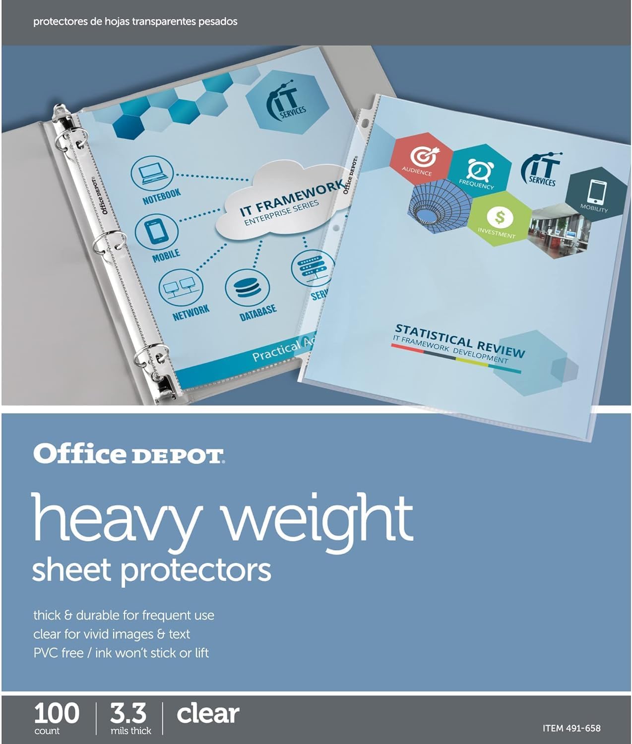 Protect Your Documents with Office Depot Clear Sheet Protectors!