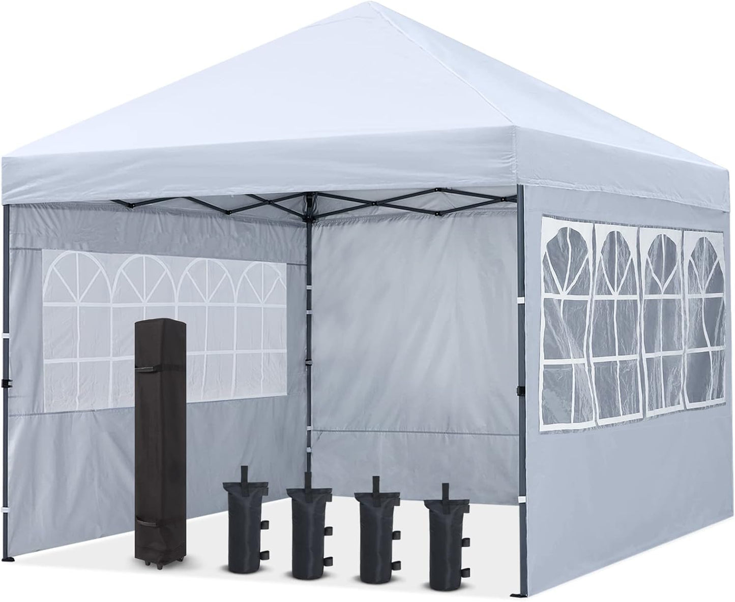 COOSHADE 10x10Ft Enclosed Canopy: Elegant Outdoor Shelter