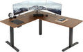 VIVO Electric Corner 63 x 55 L-Shaped Standing Desk - Memory Height