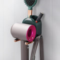 Hair Dryer Holder Wall Mounted 2-in-1 Self Adhesive Organizer