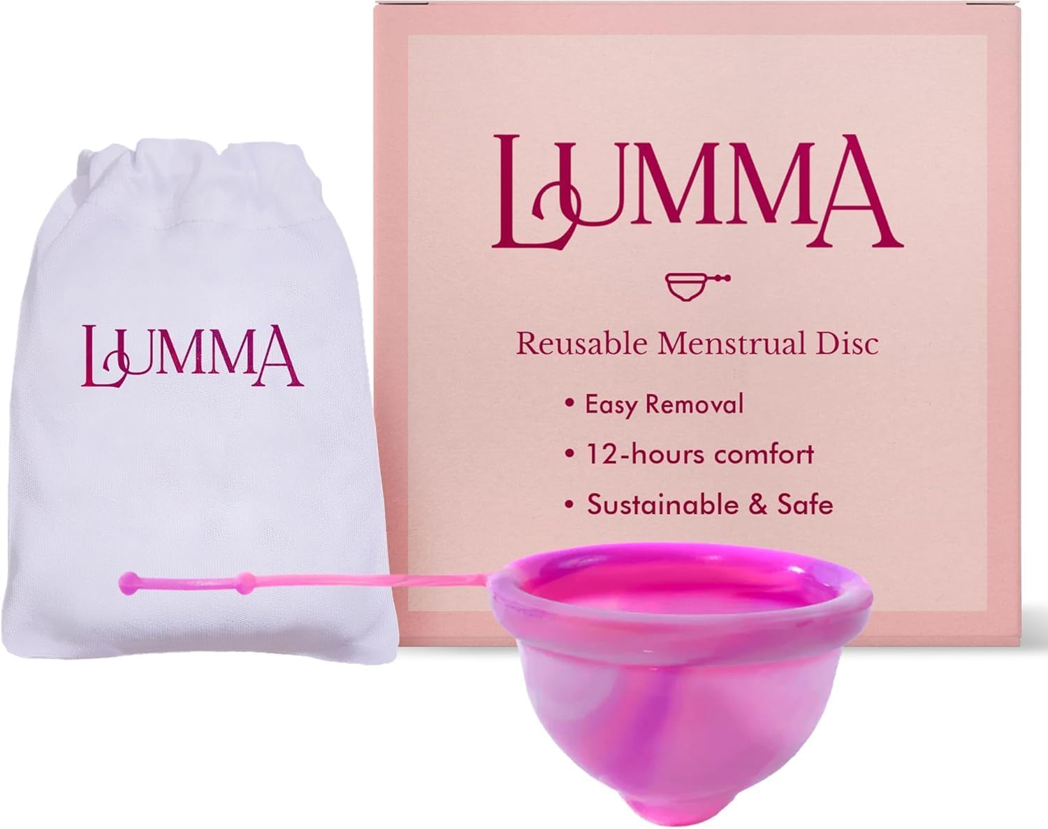 Leak-Proof Menstrual Disc Set | Comfort & Sustainability in Pink