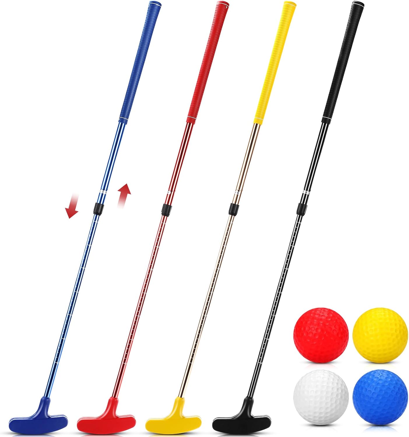 Hiboom 4 Pack Golf Putters for Men and Women - Adjustable Fun