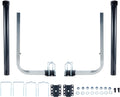 Boat Trailer Guide Pair L Shaped/T Shaped - Durable Adjustable Guides