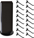 8 in W x 20 in H Revolving Pegboard Counter Display - Compact Spinner
