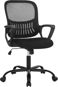 SMUG Home Office Computer Desk Chair - Ergonomic Mid-Back Mesh Swivel