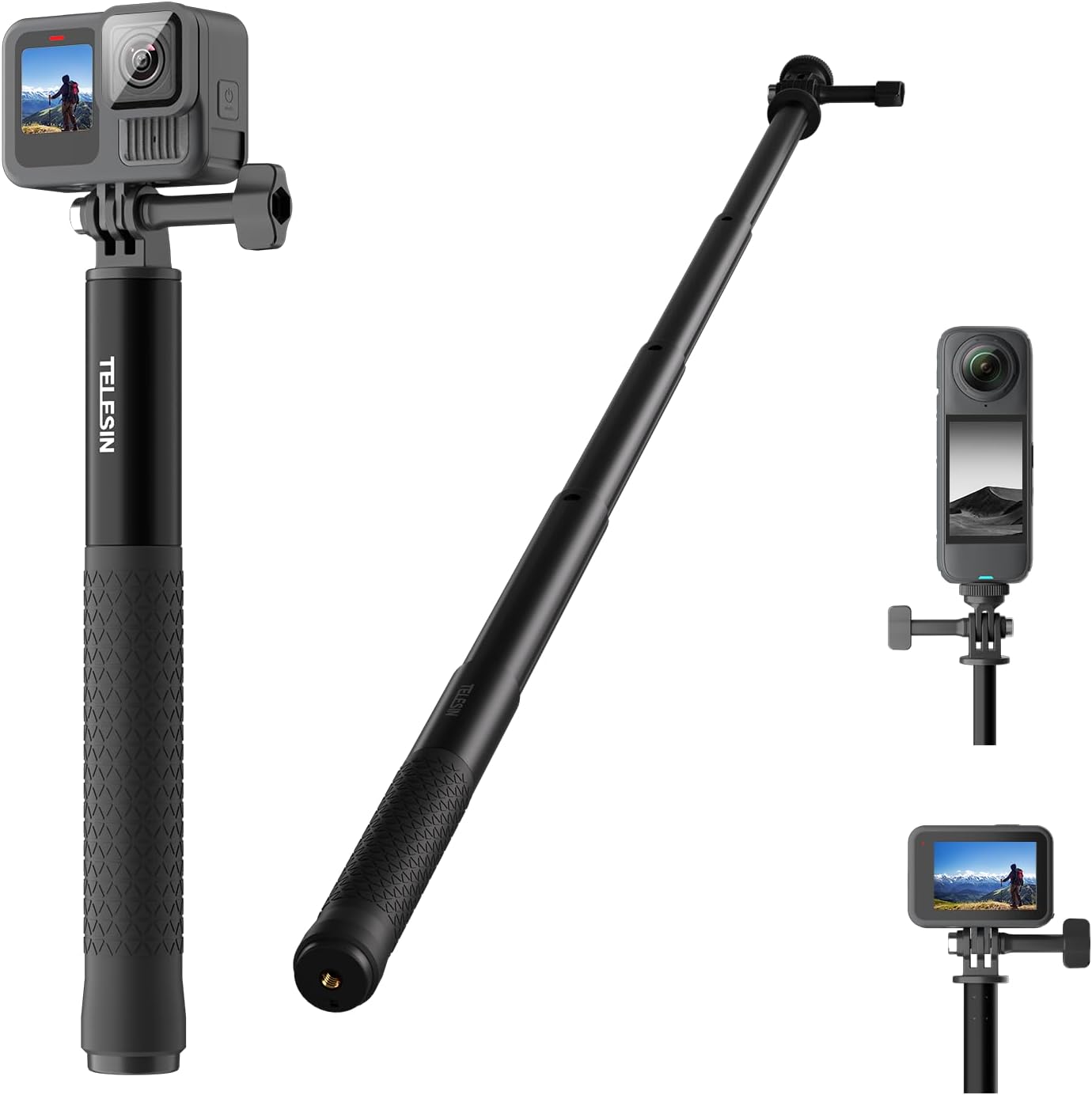 TELESIN 47 GoPro Selfie Stick - Extendable & Portable