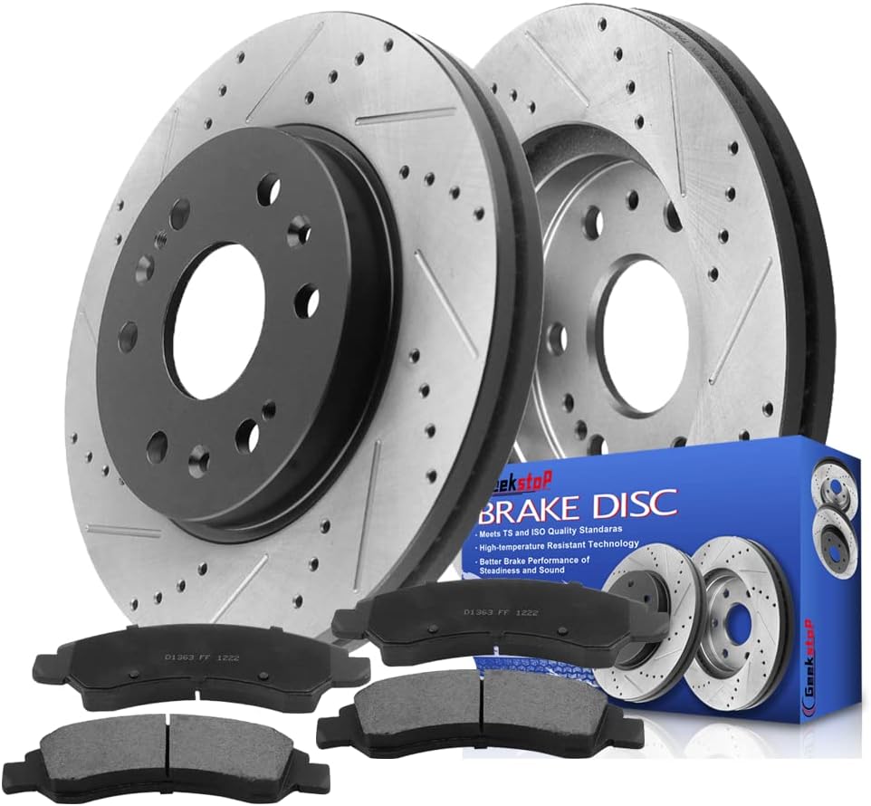 Front Brake Rotors and Pads Kit for Chevy and GMC Vehicles