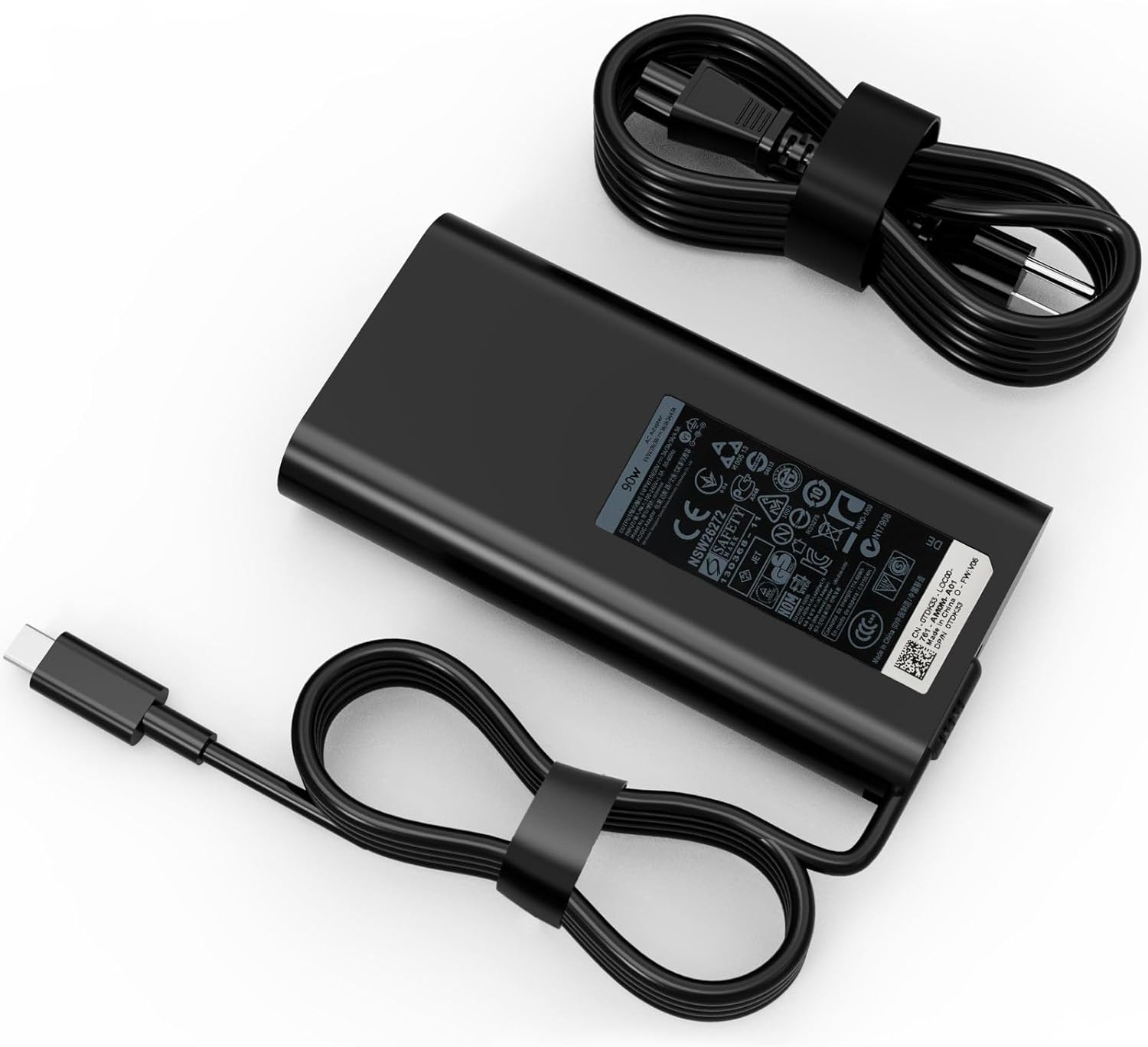 90W USB C AC Charger for Dell Laptops - Reliable Power Source