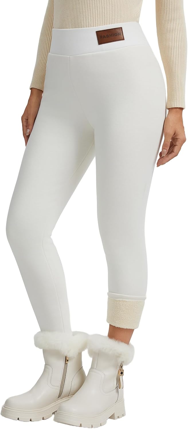 Women's Thermal Fleece Lined Leggings for Winter Warmth