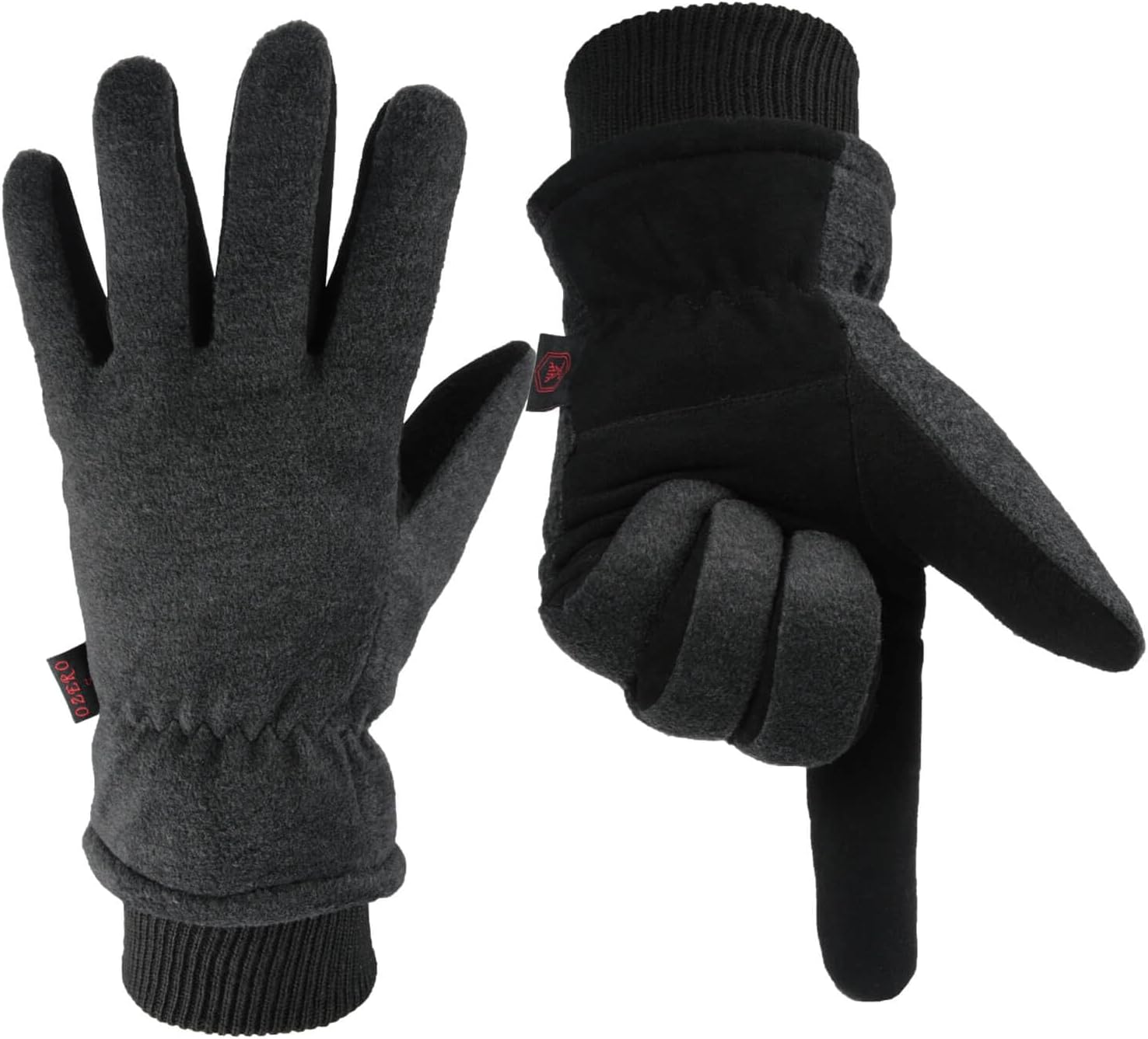 OZERO -30F Deerskin Leather Winter Gloves